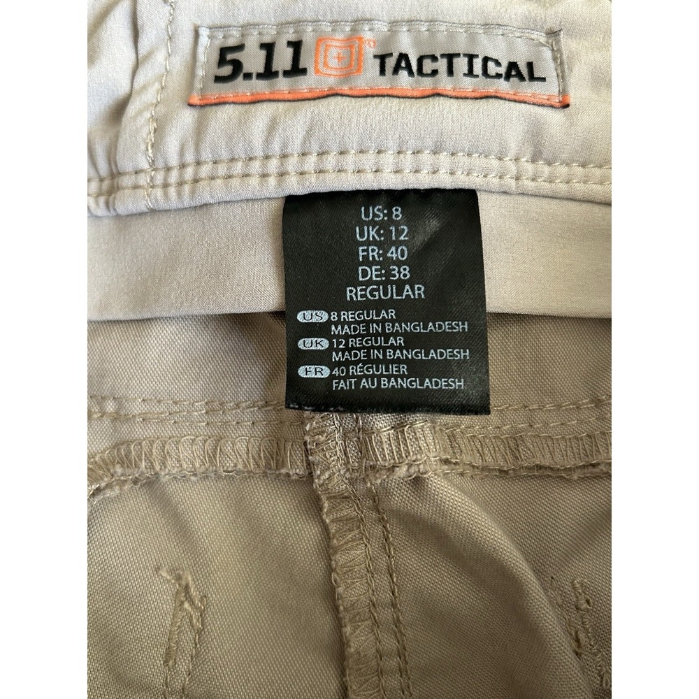 5.11 Tactical Apex Cargo Pants Khaki Stretch Canvas Utility Pants 8 Regular - Picture 9 of 10